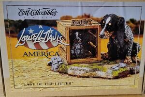 Vintage 1997 Lowell Davis America "Last of the Litter" Limited Edition Figurine